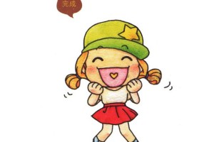 小女孩儿童简笔画