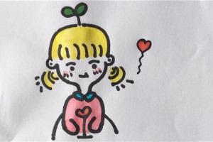 小女孩头像简笔画