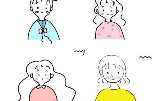 可爱小美女简笔画小头像