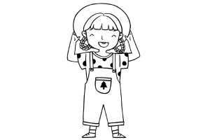 时尚小仙女简笔画图片