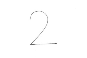 用数字2画小鸭子简笔画