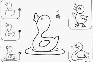 如何画小鸭简笔画图片