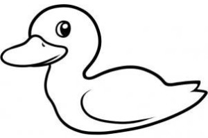 动物简笔画 鸭子的简笔画画法