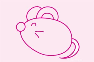 老鼠简笔画简单画法
