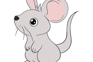 可爱的小老鼠简笔画