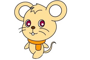 卡通老鼠简笔画