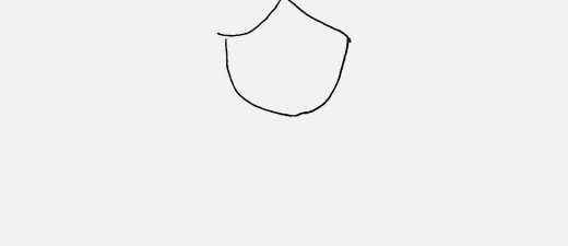 可爱甜美女孩简笔画