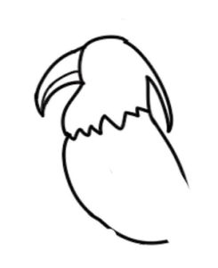 啄木鸟简笔画