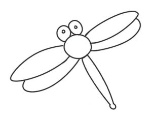蜻蜓简笔画