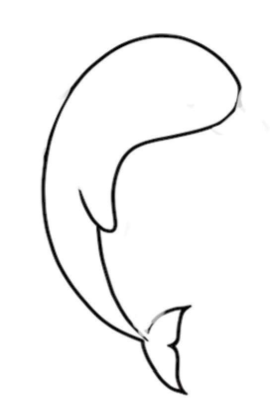 海豚简笔画