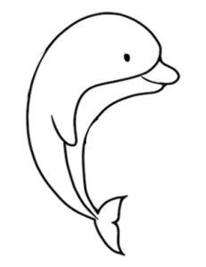 海豚简笔画