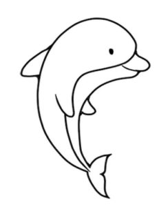 海豚简笔画