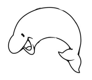 海豚简笔画