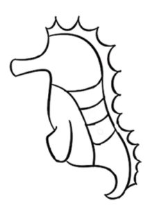 海马简笔画