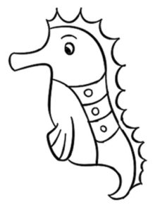 海马简笔画
