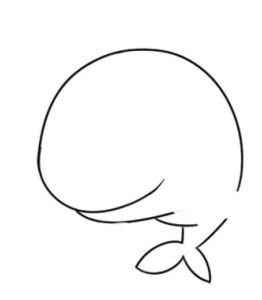 鲸鱼简笔画
