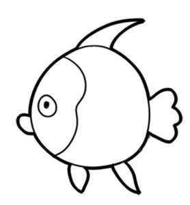 热带鱼简笔画