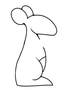 袋鼠简笔画