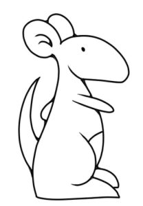袋鼠简笔画