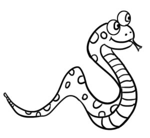 蛇简笔画