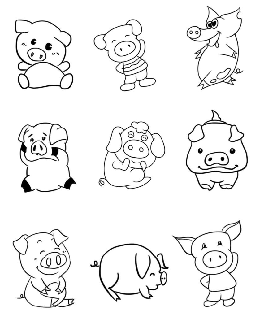 小猪简笔画