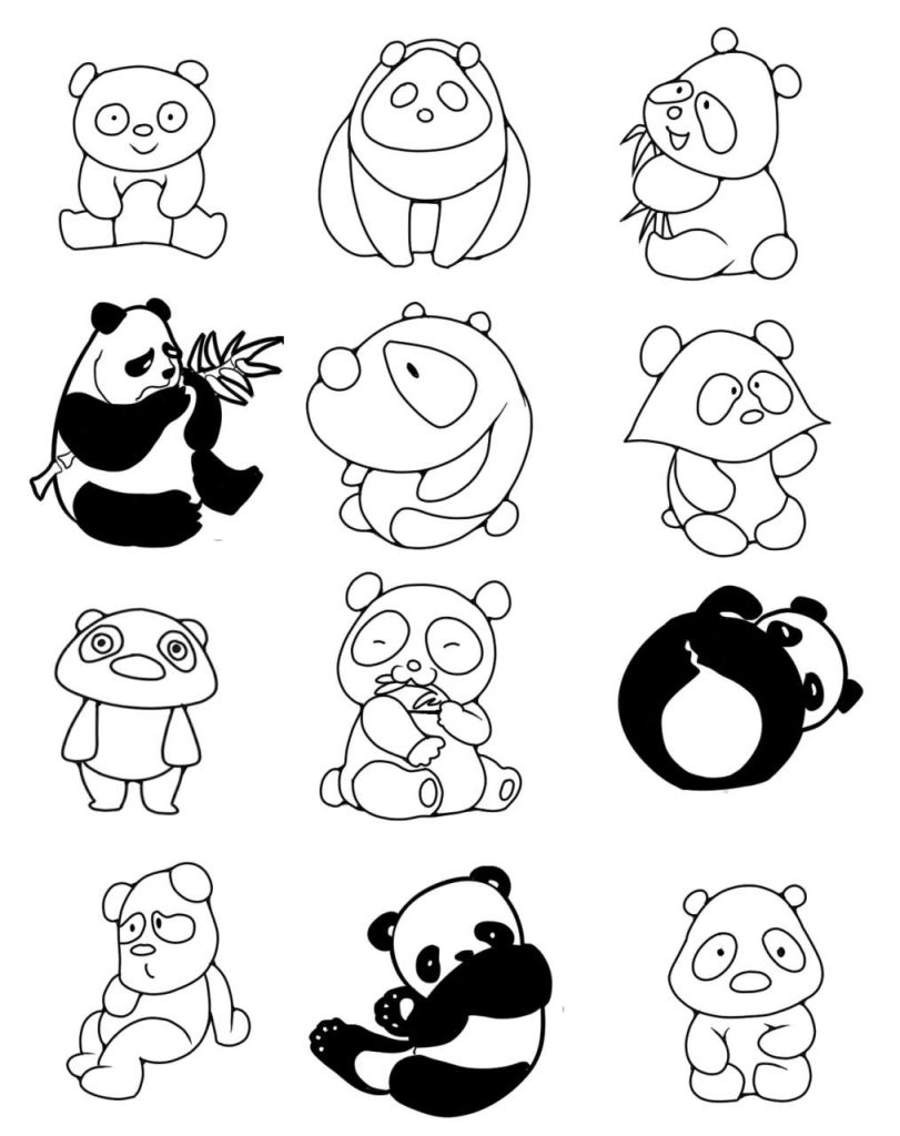 熊猫简笔画