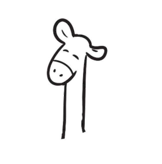 长颈鹿简笔画