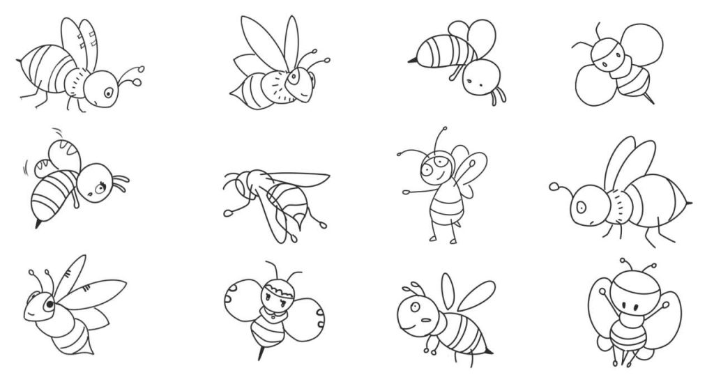 蜜蜂简笔画