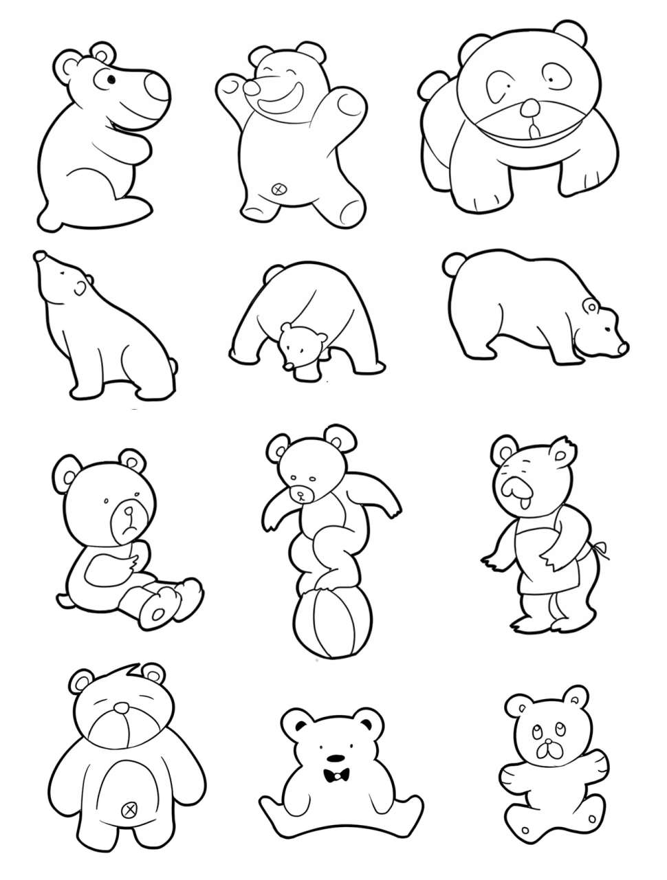 大熊简笔画