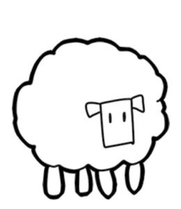 绵羊简笔画