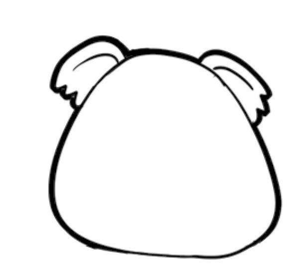 树袋熊简笔画