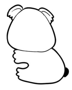 树袋熊简笔画