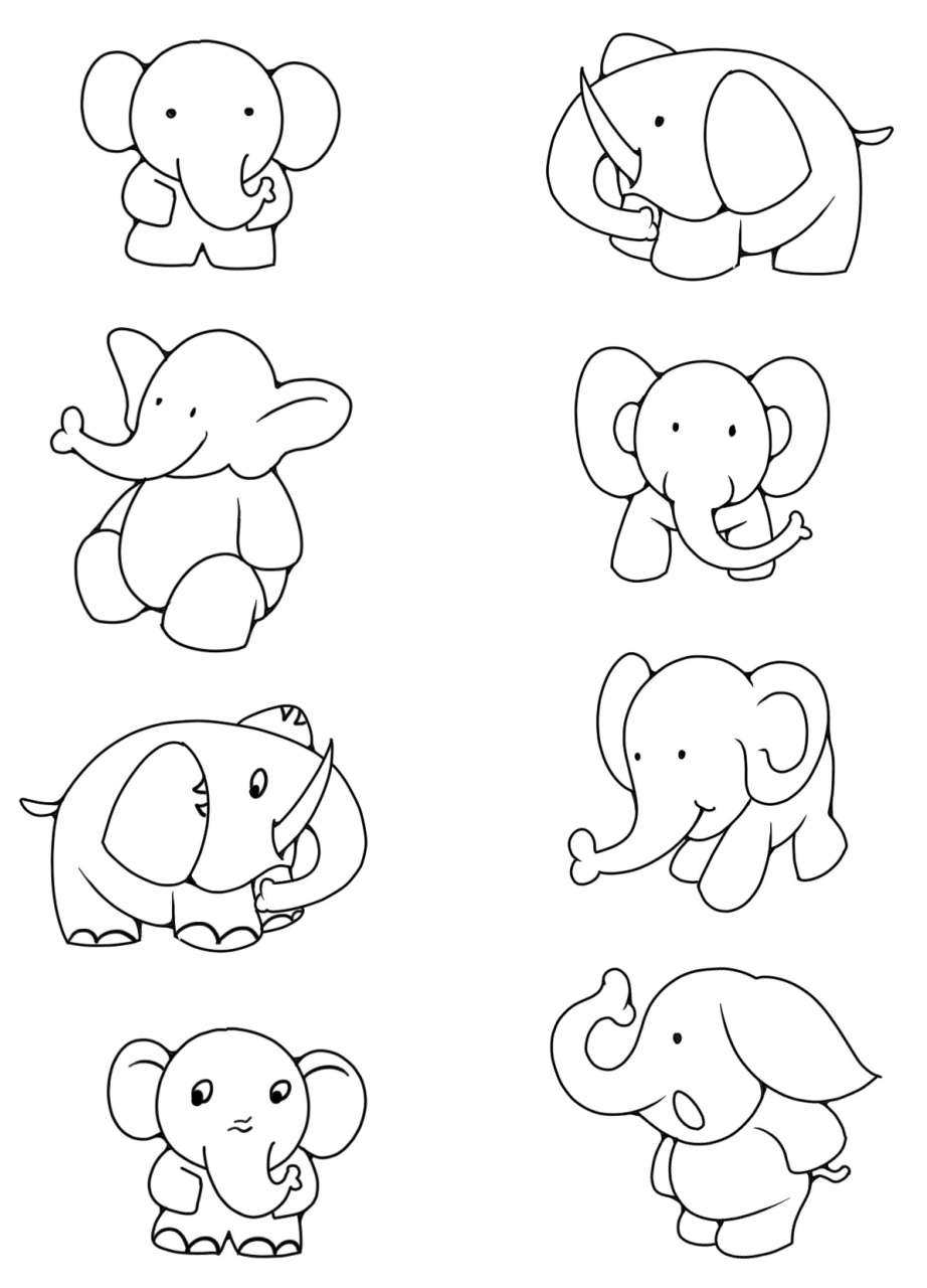 大象简笔画