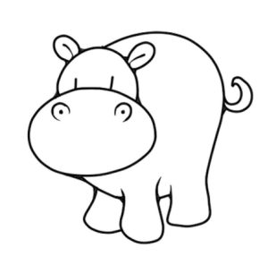 河马简笔画