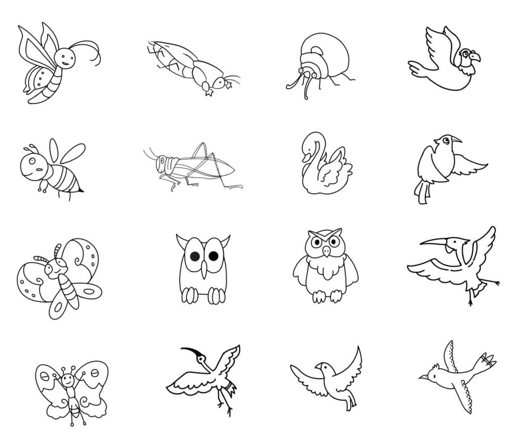 动物小图简笔画