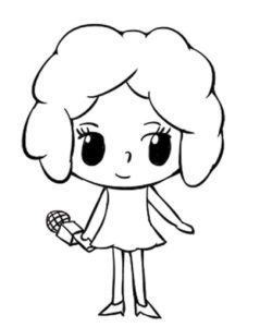 女孩简笔画