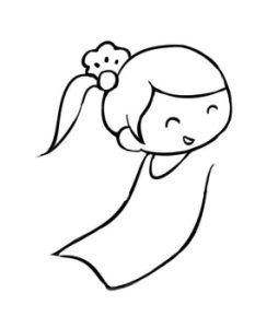 女孩简笔画