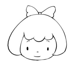 女孩简笔画