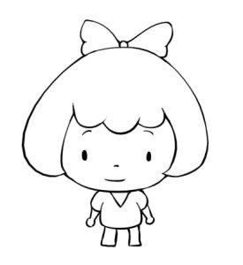 女孩简笔画