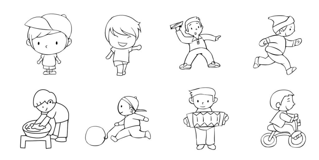 男孩简笔画