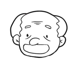 老人简笔画