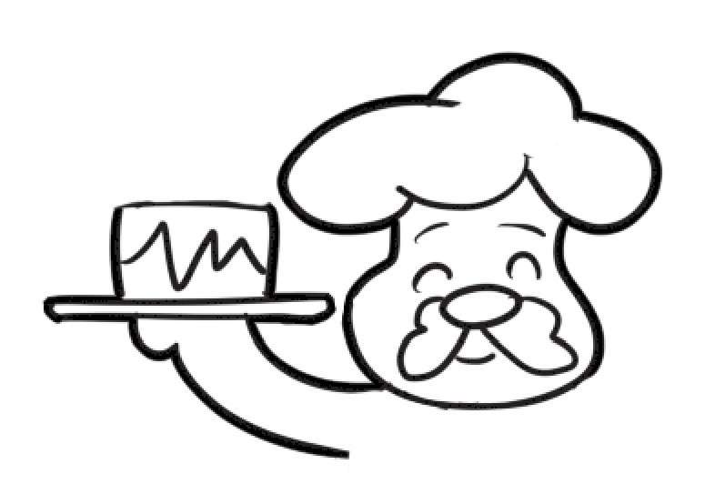 厨师简笔画