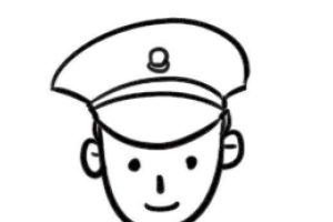 警察简笔画