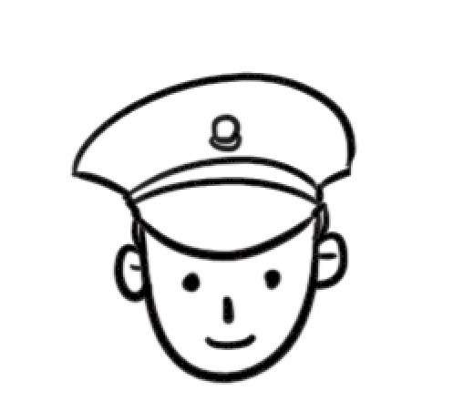警察简笔画
