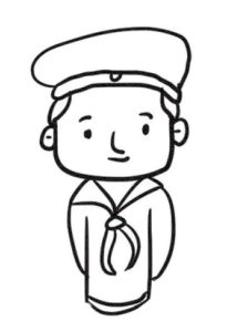 军人简笔画