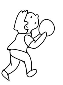 运动员简笔画