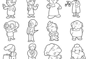 人物小图合集简笔画