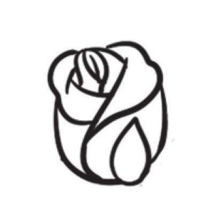 玫瑰花简笔画