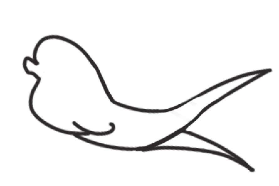 燕子简笔画