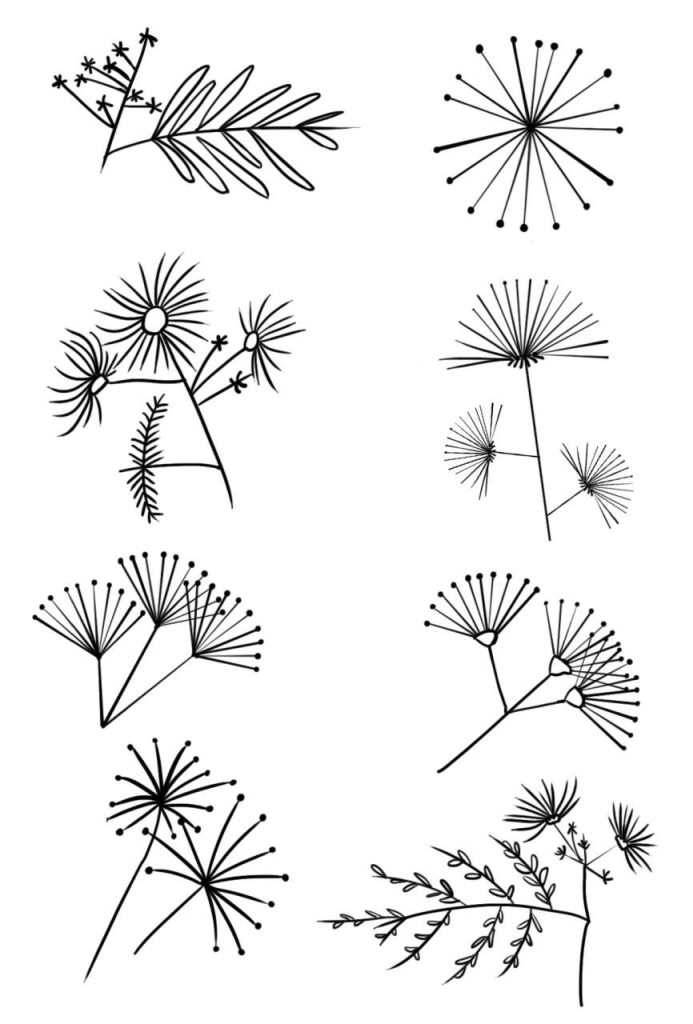 合欢花简笔画